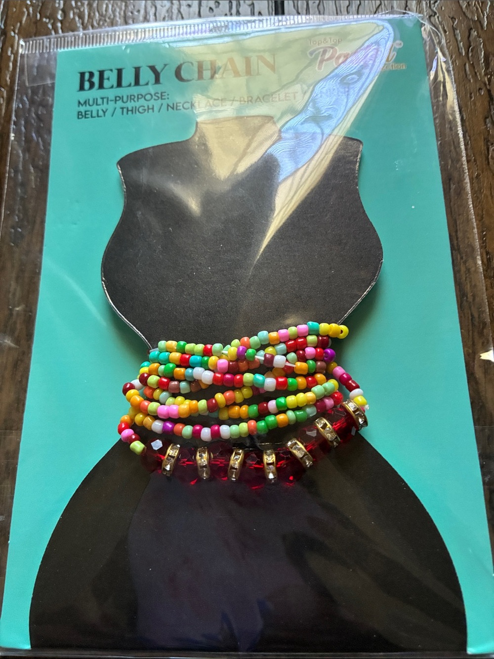 Multi-Color Beaded Belly Chain - Unbranded